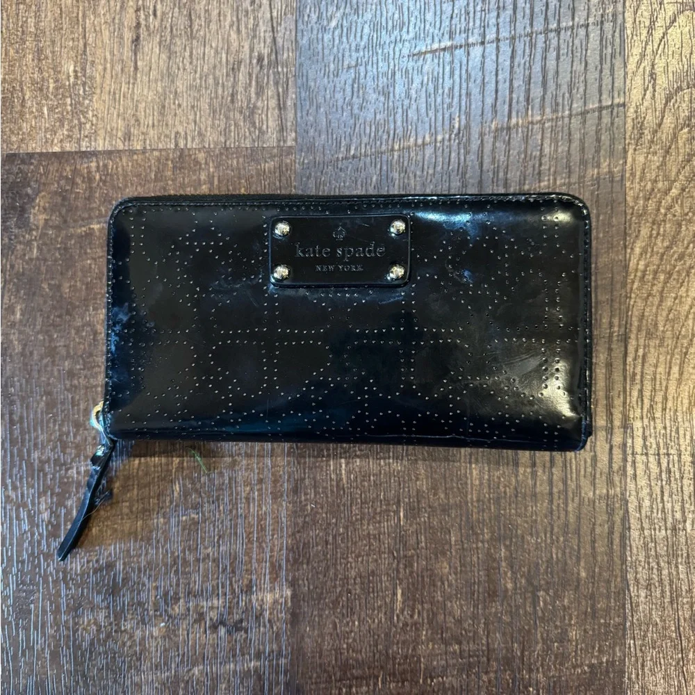 Kate Spade Black Hearts Wallet